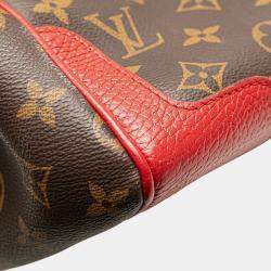 Pre Owned Louis Vuitton Brown Red Monogram Retiro PM