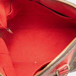 Pre Owned Louis Vuitton Brown Red Monogram Retiro PM