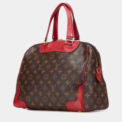 Pre Owned Louis Vuitton Brown Red Monogram Retiro PM