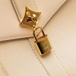 Pre Owned Louis Vuitton Beige Grained Smooth Calfskin Rose Des Vents PM
