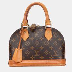 Pre Owned Louis Vuitton Brown Monogram Alma BB