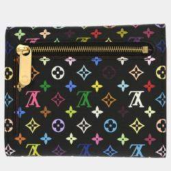 Pre Owned Louis Vuitton Black Multicolor Portefeuille Koala Wallet