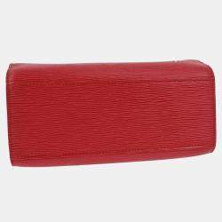 Pre Owned Louis Vuitton Red Epi Pont Neuf Handbag