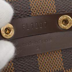 Pre Owned Louis Vuitton Damier Pochette Florentine Belt Bum Bag #S