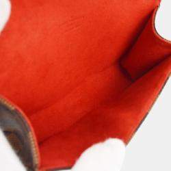 Pre Owned Louis Vuitton Damier Pochette Florentine Belt Bum Bag #S