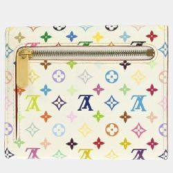 Pre Owned Louis Vuitton White Multicolor Portefeuille Koala Wallet