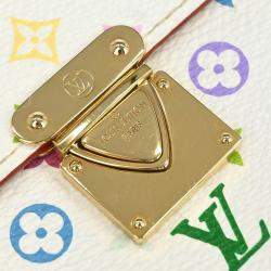 Pre Owned Louis Vuitton White Multicolor Portefeuille Koala Wallet