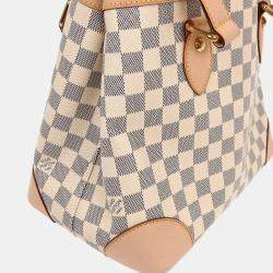 Pre Owned Louis Vuitton Damier Azur Hampstead PM Tote Handbag