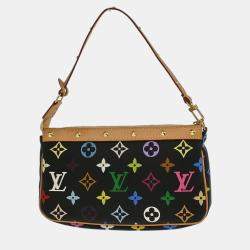Pre Owned Louis Vuitton Black Multicolor Pochette Accessoires