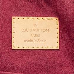 Pre Owned Louis Vuitton White Multicolor Monogram Canvas Greta Bag