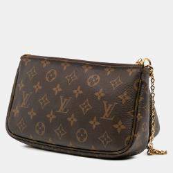 Pre Owned Louis Vuitton Brown Monogram Multi Pochette Accessoires