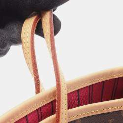 Pre Owned Louis Vuitton Brown Monogram Neverfull MM