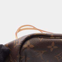 Pre Owned Louis Vuitton Brown Monogram Neverfull MM