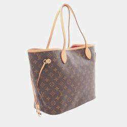 Pre Owned Louis Vuitton Brown Monogram Neverfull MM