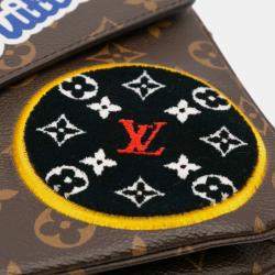 Pre Owned Louis Vuitton Brown Monogram Patches Pochette Metis