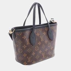 Pre Owned Louis Vuitton Brown Monogram Neverfull Bandouliere Inside Out BB