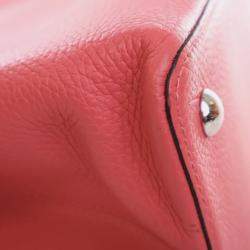 Pre Owned Louis Vuitton Pink Taurillon Capucines MM