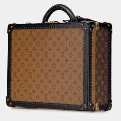Pre Owned Louis Vuitton Brown Monogram Reverse Cotteville 40