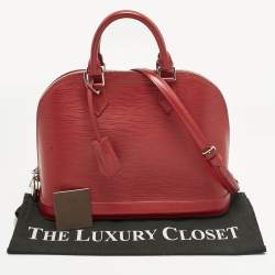 Pre Owned Louis Vuitton Rubis Epi Leather Alma PM Bag