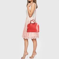 Pre Owned Louis Vuitton Rubis Epi Leather Alma PM Bag