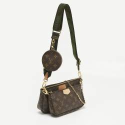 Pre Owned Louis Vuitton Khaki Monogram Canvas Multi Pochette Accessories Bag
