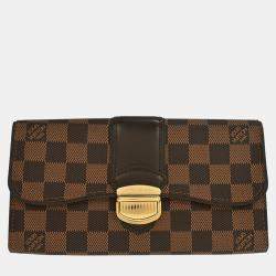 Pre Owned Louis Vuitton Damier Portefeuille Sistina Wallet