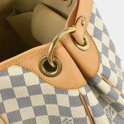 Pre Owned Louis Vuitton Damier Azur Galliera PM Shoulder Bag