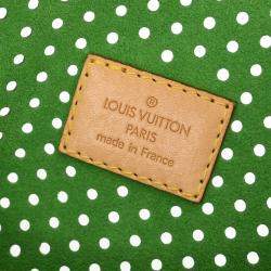 Pre Owned Louis Vuitton Green Monogram Perforated Speedy 30 Handbag