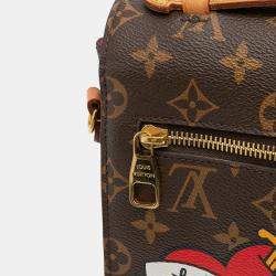 Pre Owned Louis Vuitton Brown Monogram Patches Pochette Metis