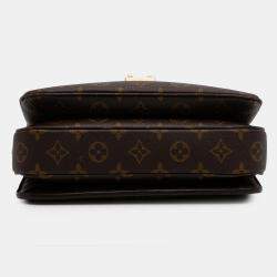 Pre Owned Louis Vuitton Brown Monogram Pochette Metis