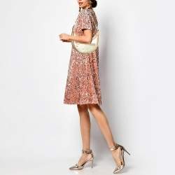 Pre Owned Louis Vuitton Gold Monogram Canvas Loop Bag