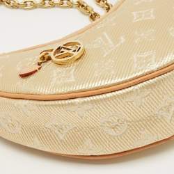 Pre Owned Louis Vuitton Gold Monogram Canvas Loop Bag