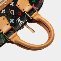 Pre Owned Louis Vuitton Black Monogram Multicolore Alma PM