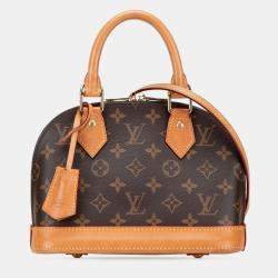 Pre Owned Louis Vuitton Brown Monogram Alma BB