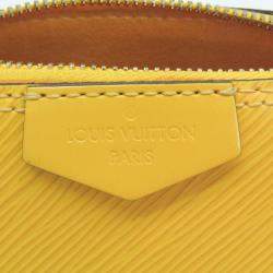 Pre Owned Louis Vuitton Epi Alma mini Shoulder Bag Citron Yellow