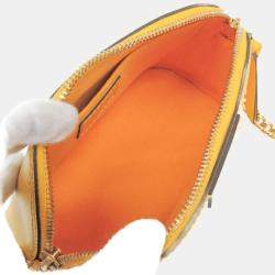 Pre Owned Louis Vuitton Epi Alma mini Shoulder Bag Citron Yellow