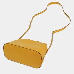 Pre Owned Louis Vuitton Epi Alma mini Shoulder Bag Citron Yellow