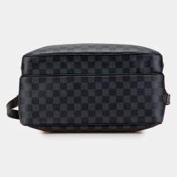 Pre Owned Louis Vuitton Black Damier Graphite Sac Leoh