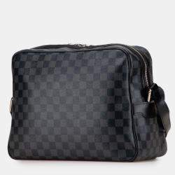 Pre Owned Louis Vuitton Black Damier Graphite Sac Leoh