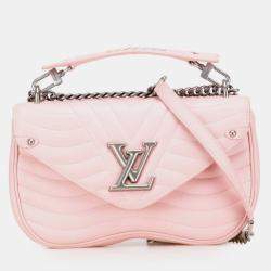 Pre Owned Louis Vuitton Pink New Wave Chain Bag MM