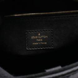 Pre Owned Louis Vuitton On The Go Pm Handbag In Monogram Empreinte Leather  Black