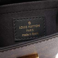 Pre Owned Louis Vuitton Camera Box Handbag  Coated Canvas And Leather  Monogram Reverse  Brown
