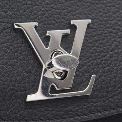 Pre Owned Louis Vuitton Lockme Evermini Handbag  Leather  Black