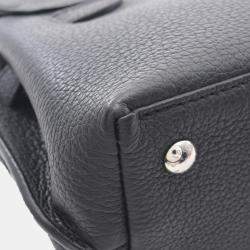 Pre Owned Louis Vuitton Lockme Evermini Handbag  Leather  Black