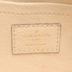 Pre Owned حقيبة كتف لويس فويتون مالتي بوشيت أكسسوارات جلد مطمورغرام إمبريانت كريمي