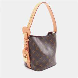 Pre Owned Louis Vuitton All-In BB Handbag  Coated Canvas And Leather  Monogram  Brown