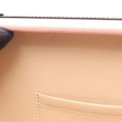 Pre Owned Louis Vuitton Petite Malle Shoulder Bag In Leather And Coated Canvas With Monogram Design  Pink Multicolor