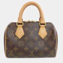 Pre Owned Louis Vuitton Speedy Bandouliere 20 Handbag Monogram Canvas