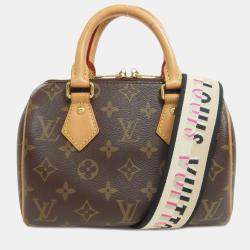 Pre Owned Louis Vuitton Speedy Bandouliere 20 Handbag Monogram Canvas