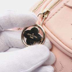 Pre Owned Louis Vuitton Mini Bum Bag Shoulder In Leather With Floral Monogram Pattern  Pink